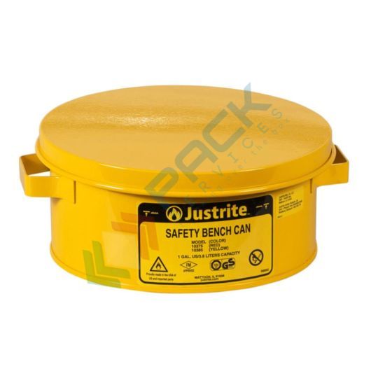 [TAN-B4G] Tanica di sicurezza da banco, capacità 4 Lt, per la pulizia di pezzi di piccole dimensioni, colore giallo