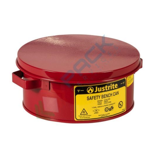 [TAN-B4R] Tanica di sicurezza da banco, capacità 4 Lt, per la pulizia di pezzi di piccole dimensioni, colore rosso