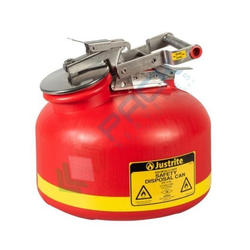 [TANP3-07R] Tanica di sicurezza in plastica (HDPE), capacità 7,5 Lt, per lo smaltimento di liquidi, colore rosso