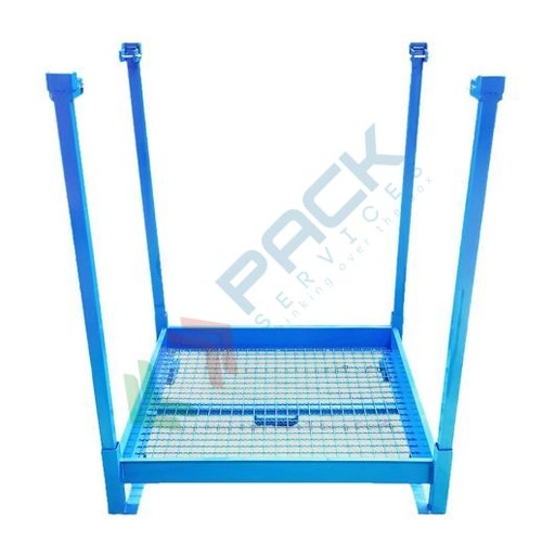 [TPBAG-020B] Struttura porta big bag smontabile in acciaio verniciato colore blu, capacità 1000 Lt