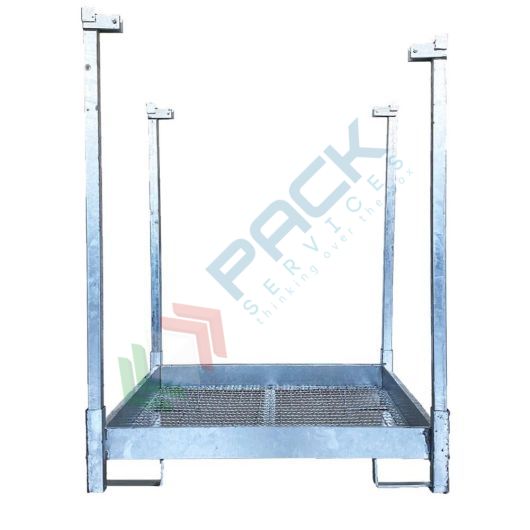 [TPBAG-020Z] Struttura porta big bag smontabile in acciaio al carbonio zincato, capacità 1000 Lt