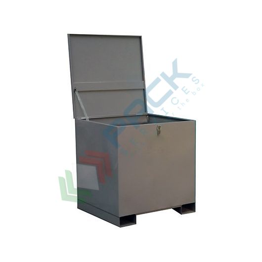 [TPBAG-PC1200V] Contenitore porta Big Bag in lamiera verniciata, coperchio incernierato con asta di sicurezza, capacità 1200 Lt