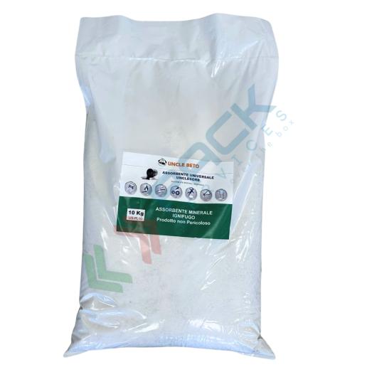 [US-PL10] Assorbente minerale universale in microgranulo (granulometria 0,2/3 mm), sacco da 10 Kg, capacità di assorbimento 30 Lt