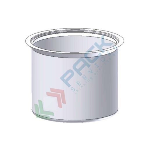 [VAS-P00060] Vasca di contenimento in plastica (PE) cilindrica per serbatoi, capacità 60 Lt, Mis. Ø 600 x 360 H mm