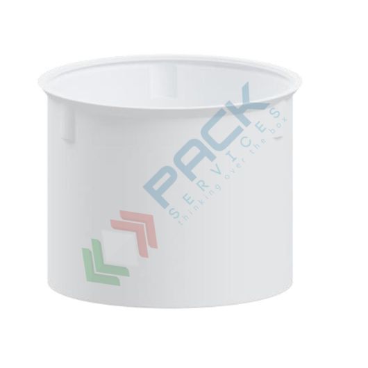[VAS-P01200] Vasca di contenimento in plastica (PE) cilindrica per serbatoi, capacità 1200 Lt, Mis. Ø 1350 x 1050 H mm