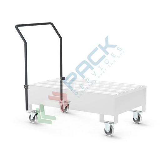 [VCL-CAR-KIT] Kit maniglie e ruote per vasca di contenimento 2 fusti Cod. Art. VCL-020-2004 e 1 fusto Cod. Art. VCL-010-2004