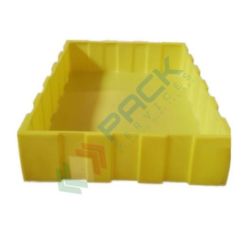 [VCLF220] Vasca di contenimento liquidi in plastica (PE) senza griglia, ideale per usi generici, volume di raccolta 200 Lt, Mis. 800 L x 1200 P x 220 H mm, colore giallo