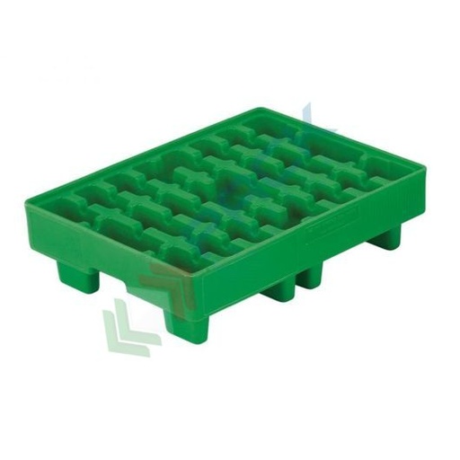 [VCLT017] Vasca di contenimento liquidi in plastica (PE), capacità 17 Lt, per taniche e piccoli contenitori