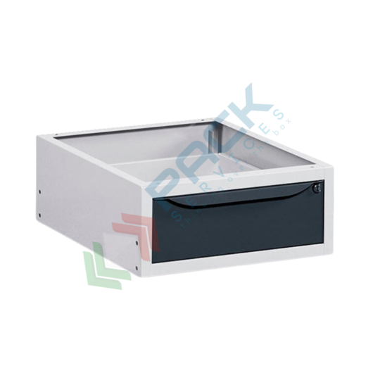 [DRAW-501G] Cassettiera per banco da lavoro con 1 cassetto, lungh. 50 cm, colore grigio RAL 7035 + grigio antracite RAL 7016