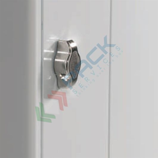 [UB-90575] Maniglia in metallo lucchettabile con frizione antiscasso per armadio in metallo