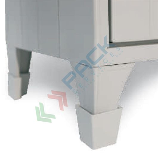 [UB-90615] Kit 4 Copripiedi in plastica anti corrosione per armadio metallico