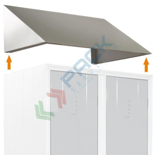 [UB-TEI90709] Tetto inclinato per armadi in metallo, mis. 400 L x 500 P x 300 H mm