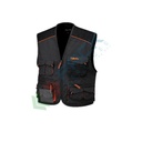 Gilet da lavoro multitasche leggero in T/C Twill, 65% poliestere-35% cotone. Taglia L