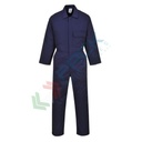 Tuta da lavoro standard, in tessuto Kingsmill 65% poliestere + 35% cotone, 245 gr, confortevole e pratica, con facile apertura frontale con bottoni, 4 tasche, colore blu navy