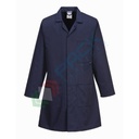 Camice da lavoro, modello standard, per laboratorio, 3 tasche, 65% poliestere + 35% cotone, 245 gr, chiusura bottoni, colore blu navy