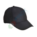 Cappello da lavoro modello Baseball in tessuto resistente 65% poliestere + 35% cotone, 190 g, regolabile, a sei pannelli con doppia cucitura e occhielli cuciti, colore nero