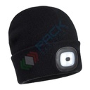 Berretto da lavoro in 100% maglia in acrilico, con LED frontale ricaricabile rimovibile, ideale per chi lavora in condizioni di scarsa illuminazione, calibro 9, colore nero