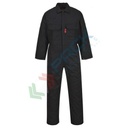 Tuta da lavoro ignifuga da saldatura, in tessuto Bizweld 100% Cotone, finitura FR 330 gr, omologata EN ISO 11612 + EN ISO 11611, facile apertura frontale con bottoni, vestibilità regular, colore nero
