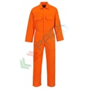 Tuta da lavoro ignifuga da saldatura, in tessuto Bizweld 100% Cotone, finitura FR 330 gr, omologata EN ISO 11612 + EN ISO 11611, facile apertura frontale con bottoni, vestibilità regular, colore arancione