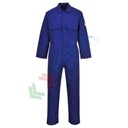 Tuta da lavoro ignifuga da saldatura, in tessuto Bizweld 100% Cotone, finitura FR 330 gr, omologata EN ISO 11612 + EN ISO 11611, facile apertura frontale con bottoni, vestibilità regular, colore blu royal
