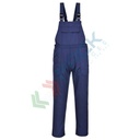 Salopette da lavoro ignifuga da saldatura, in tessuto Bizweld 100% Cotone, finitura FR 330 gr, omologata EN ISO 11612 + EN ISO 11611, colore blu navy