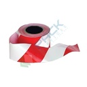 Nastro segnaletico in plastica (PE), Mis. 500 m x 7,5 cm, colore bianco/rosso (Conf. 18 pz)