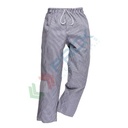 Pantalone da lavoro da chef, tessuto Kingsmill 100% Cotone, 190 gr, modello Bromley Chefs, comodo e fresco, vestibilità tall, colore blu a scacchi