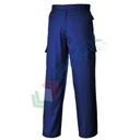 Pantalone da lavoro, tessuto Kingsmill 65% Poliestere + 35% Cotone, 245 gr, modello Combat, moderno e resistente, vestibilità small, colore blu navy