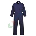 Tuta da lavoro standard, in tessuto Kingsmill 65% poliestere + 35% cotone, 245 gr, confortevole e pratica, con facile apertura frontale con bottoni, 5 tasche, vestibilità tall, colore blu navy