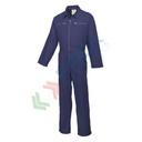 Tuta da lavoro standard, 100% cotone Kingsmill, 260 gr, con eccellente resistenza alla trazione e al pilling, zip doppio verso per un facile accesso, colore blu navy