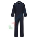 Tuta da lavoro standard, in tessuto Kingsmill 65% poliestere + 35% cotone, 245 gr, con tasche per ginocchiere e zip doppio verso per un facile accesso, colore blu navy scuro