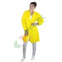 Camice monouso in TNT di polipropilene (PP), 30 g/mq, chiusura frontale con velcro, conf. 50 pz