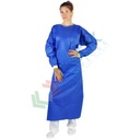 Camice monouso in SMS idrorepellente, 60 gr/m2, chiusura posteriore con velcro, taglia unica, conf. 50 pz