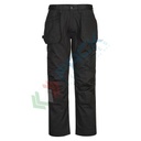 Pantalone da lavoro multitasche, 65% poliestere riciclato + 35% cotone, 245 gr, modello WX2 Holster Stretch, multifunzionale e confortevole, colore nero