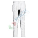 Pantalone da lavoro multitasche, 65% poliestere riciclato + 35% cotone, 245 gr, modello WX2 Holster Stretch, multifunzionale e confortevole, colore bianco
