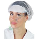 Cappellini monouso in TNT di polipropilene (PP) 115 g/mq, con visiera, conf. 100 pz