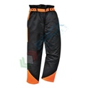 Pantalone da lavoro per settore forestale, 65% poliestere, 35% cotone, 245 gr, omologato EN 381, modello Oak, traspirabile e resistente all'acqua, colore nero