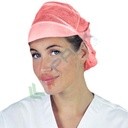 Cappellini monouso in TNT di polipropilene (PP) 154 g/mq, con visiera e retina, conf. 100 pz