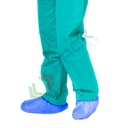 Copriscarpe monouso in polietilene (CPE), 30 micron, conf. 100 pz