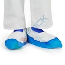 Copriscarpe monouso in TNT + polietilene (CPE), 40 gr/m2, conf. 100 pz