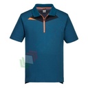Polo da lavoro 100% poliestere, 150 gr, modello DX4, capacità di assorbimento, raffreddamento e asciugatura, design moderno con un'ottima vestibilità, colore blu metro