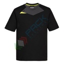 T-Shirt da lavoro 100% poliestere, 150 gr, modello DX4, capacità di assorbimento, raffreddamento e asciugatura, design moderno con un'ottima vestibilità, colore nero
