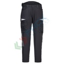 Pantalone da lavoro elasticizzato e dinamico, tessuto Kingsmill Stretch, 93% poliestere + 7% elastan, 270 gr, modello DX4 Service, maggior facilità di movimento, colore nero