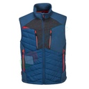Gilet da lavoro 100% Nylon, 65 gr, design attillato con cuciture in contrasto, modello DX4 Hybrid Baffle, colore grigio metallo