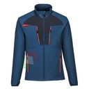 Felpa da lavoro, colletto alto, senza cappuccio, modello Stretch dinamico DX4, 92% nylon + 2% elastan, 330 gr, chiusura con zip,colore blu metro