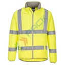 Pile alta visibilità colletto alto, senza cappuccio, modello ECO, 100% poliestere PCR, 300 gr, chiusura con zip, omologato EN ISO 20471, colore giallo