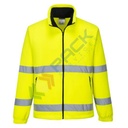 Pile alta visibilità colletto alto, senza cappuccio, modello Essential, 100% poliestere, 250 gr, chiusura con zip, omologato EN ISO 20471, colore giallo