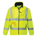 Pile alta visibilità colletto alto, senza cappuccio, Mesh foderato, 100% poliestere, 300 gr, chiusura con zip, omologato EN ISO 20471 + EN 14058, colore giallo