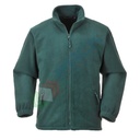 Pile da lavoro pesante, colletto alto, senza cappuccio, modello Argyll, 100% poliestere, 400 gr, chiusura con zip, omologato EN 14058, colore verde