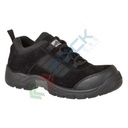 Scarpe antinfortunistiche da lavoro S1, basse, serie COMPOSITELITE®, in pelle scamosciata, puntale in composito, colore nero (modello TROUPER)